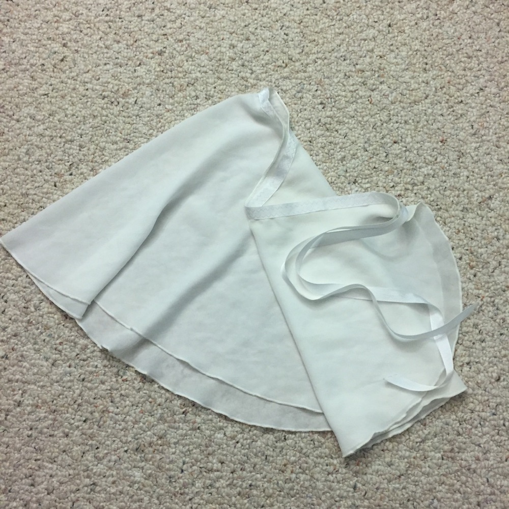 White Ballet Wrap Skirt